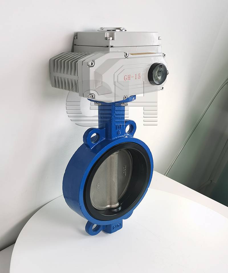 wd971x10qdn125脱硫用电动蝶阀双相不锈钢蝶阀电动