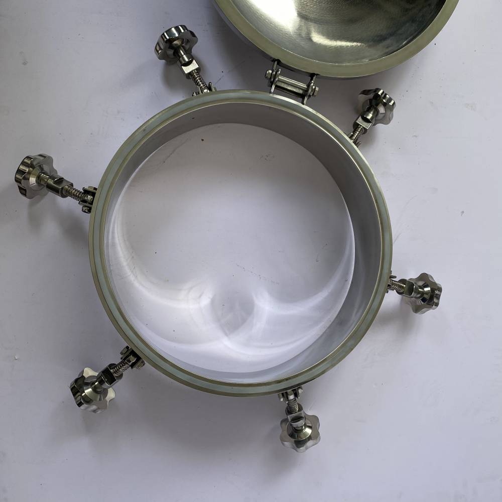 304不锈钢食品级高压人孔反应釜罐顶观察孔