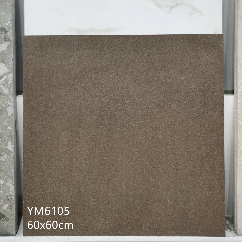 褐色防滑砖600x600mm棕色通体砖 咖啡色耐磨砖