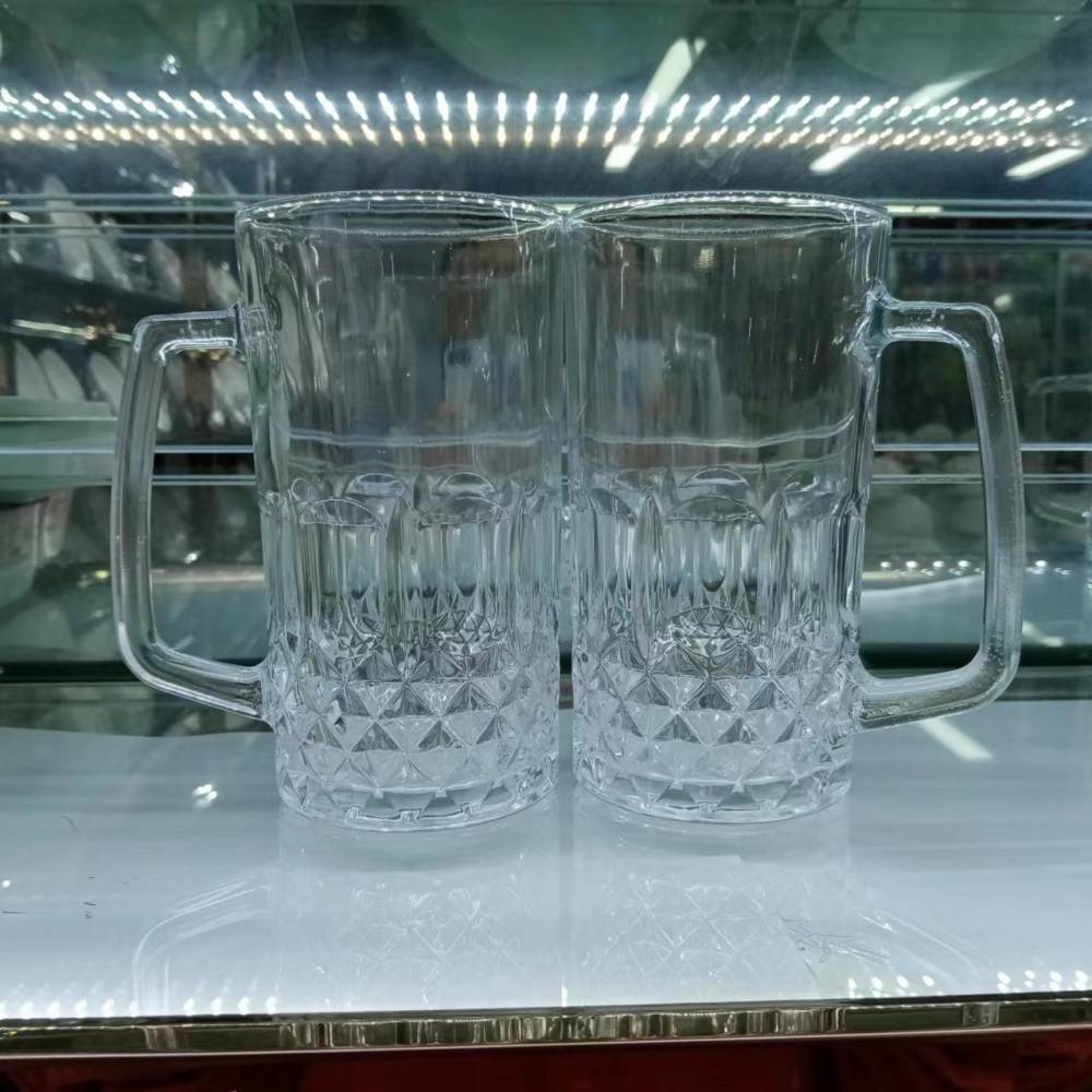 厂家超市货源0.5扎啤玻璃杯批发啤酒杯夜市排档聚会酒杯批发
