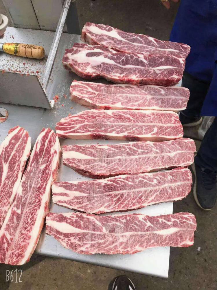 牛萃谷饲120天安格斯牛小排冷冻雪花牛肉