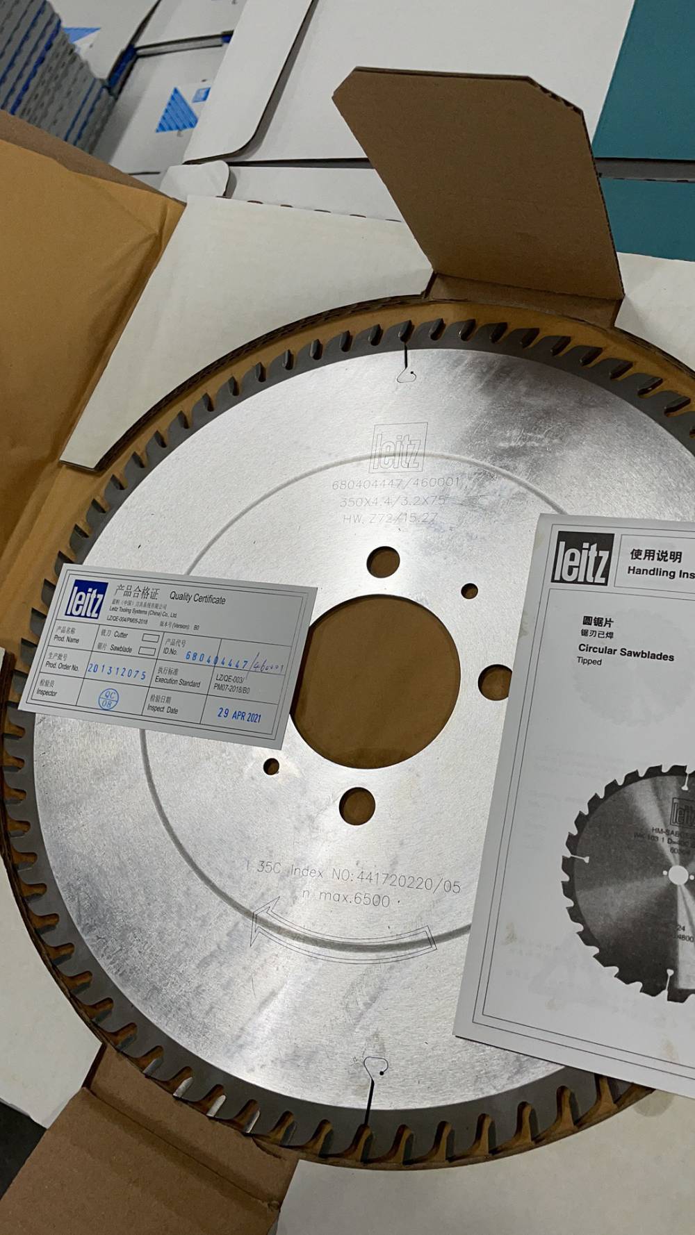 德国蓝帜乐客leitz硬质合金钨钢锯片400447572t南兴极东电子开料锯