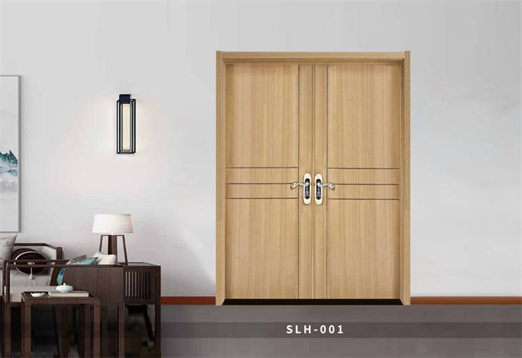 厂家批发子母门室内静音对开门办公室用双开门实木复合烤漆门