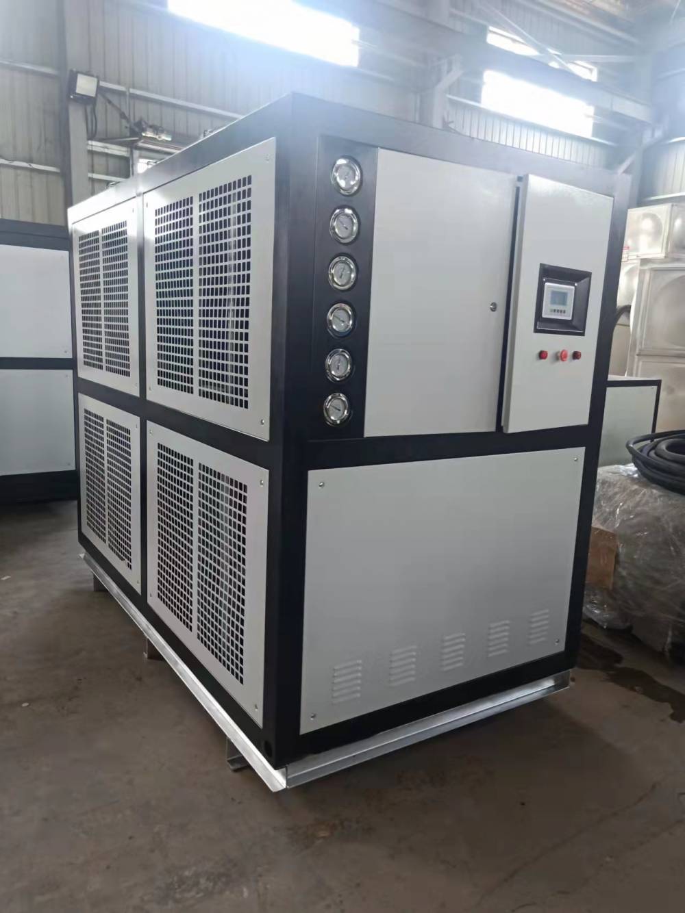 阳极氧化电镀电泳槽冷却专用防腐冷水机6吨电泳液控温-6度出水