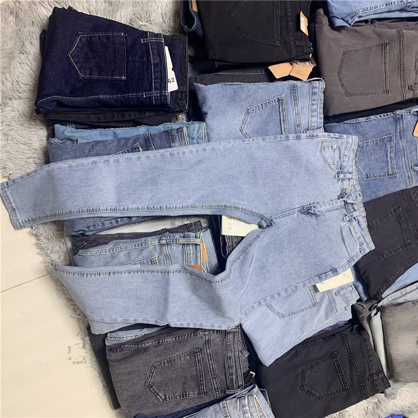 甘肃嘉峪关韩版大码乱麻九分裤广州沙河服装批发市场牛仔长裤女2021夏季