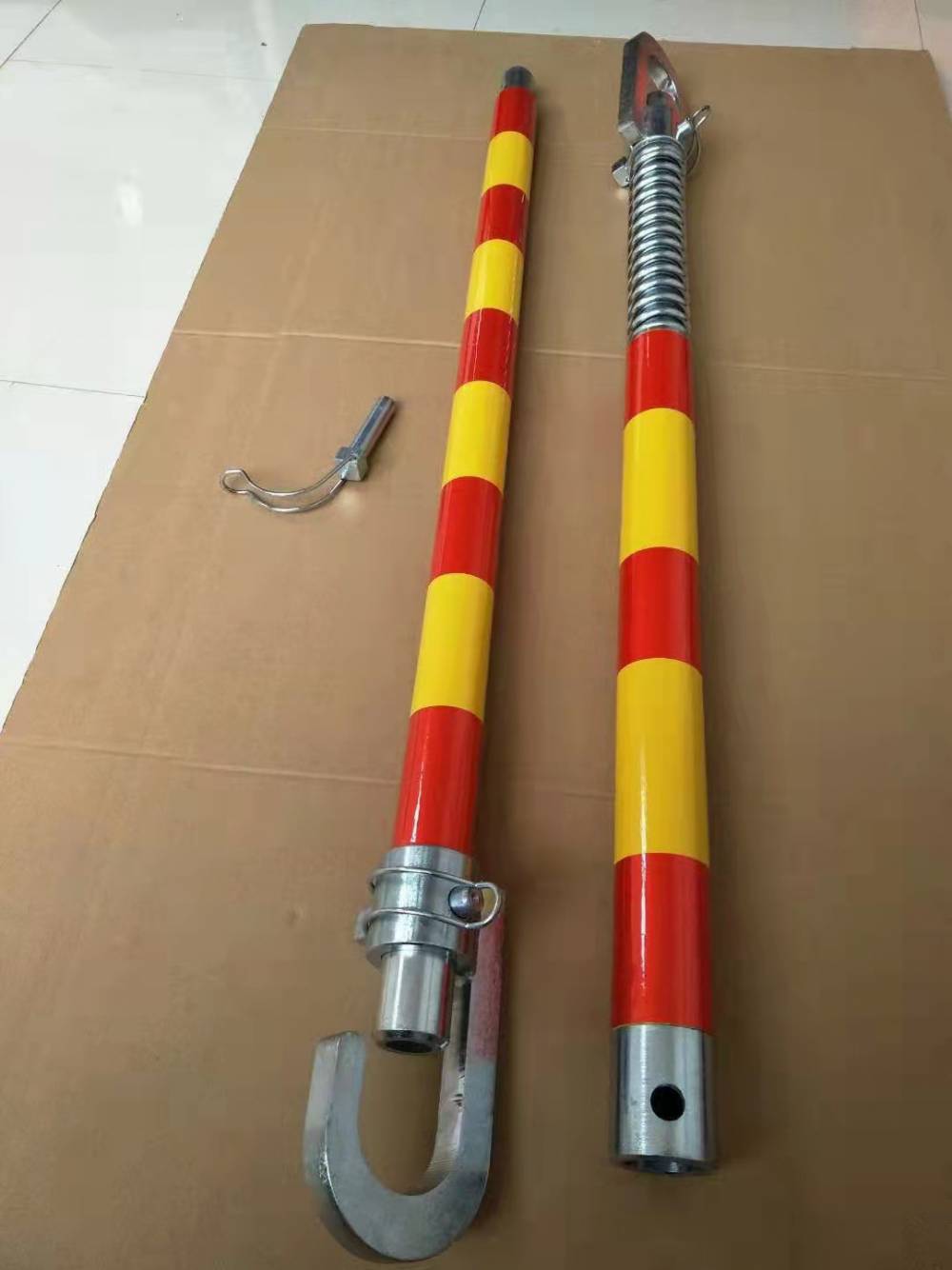 重型硬杆杆绳托绳汽车拖车杆汽车拖车杠钢制牵引杆硬拖车救援杠