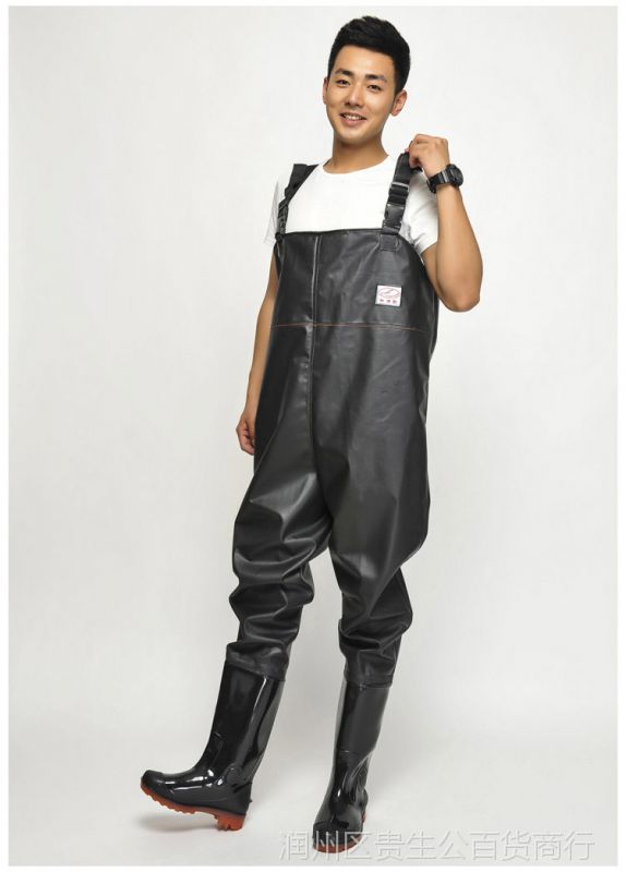 下水裤半身超轻水库皮衩连体捉衣服衣垂钓防水抓鱼鱼水