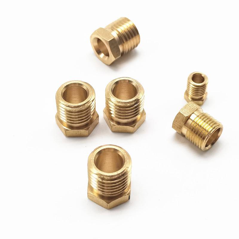 滑块油嘴pd直角接头铜夹套接头内夹弯头铝管铜管尼龙油管接头