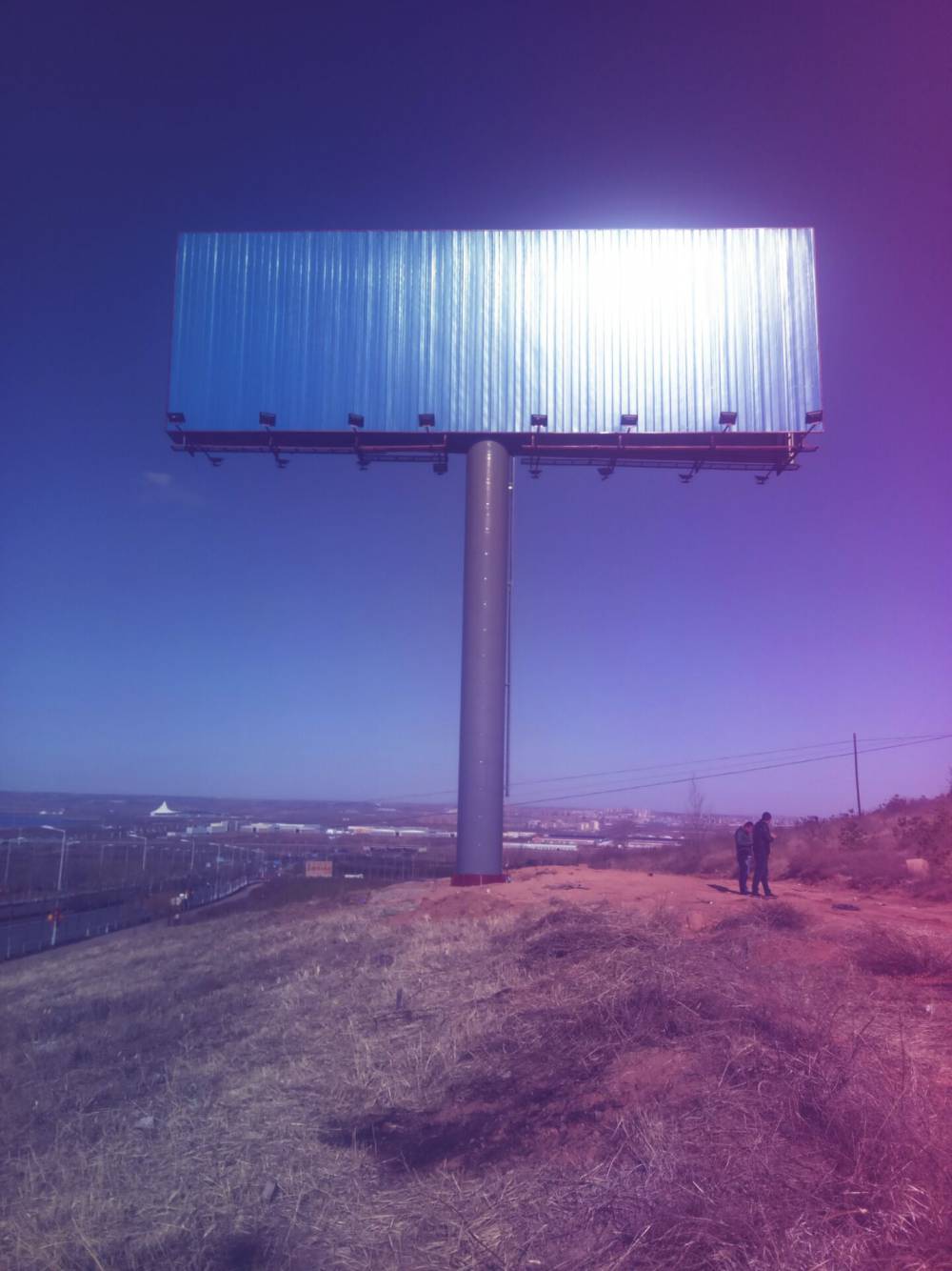 黄山黟县t型牌擎天柱广告牌效果图