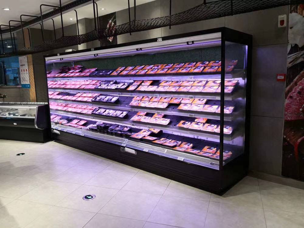 巴奴同款不锈钢喷雾风幕柜不锈钢喷雾菜品展示柜