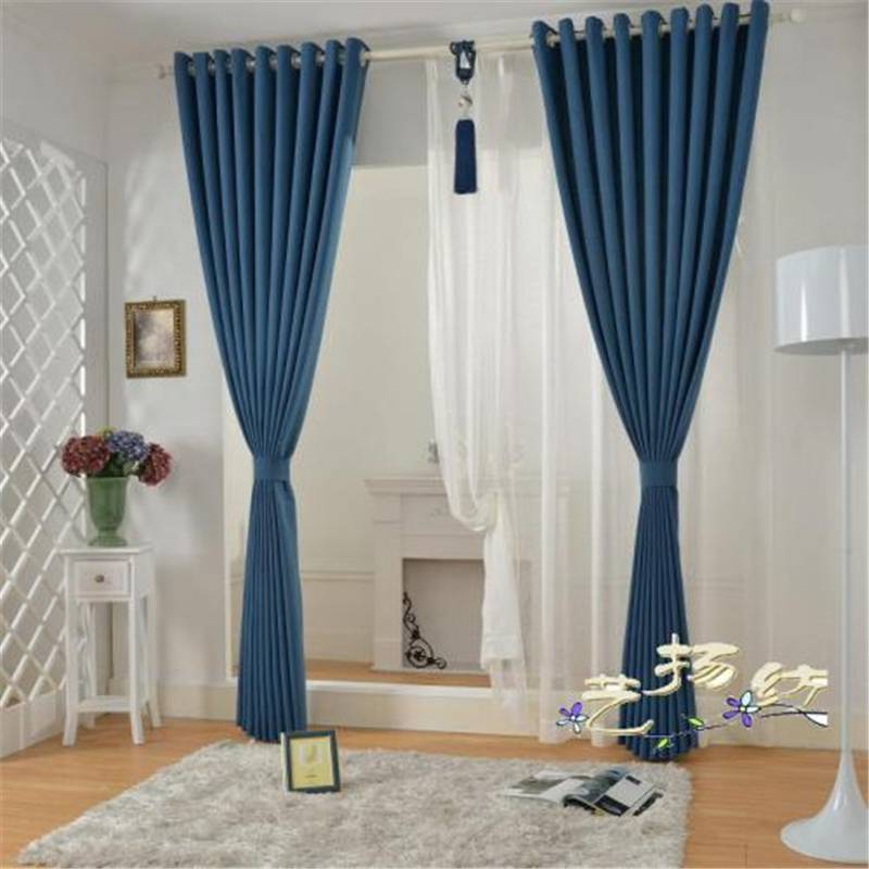 2021新款窗帘 现代简约布艺窗帘 办公室窗帘 ***印花窗帘