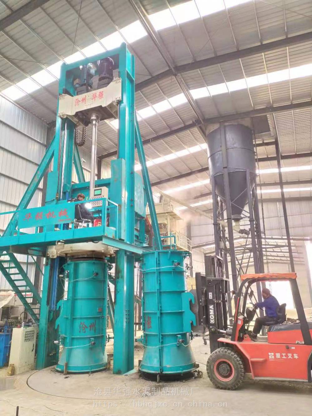 hq立式径向挤压制管机河北华强机械