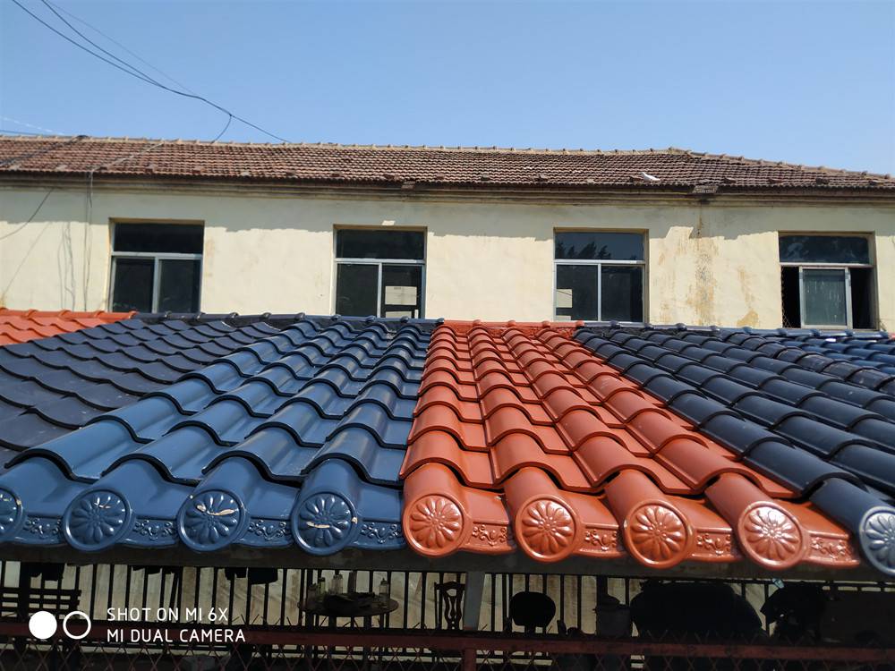 法式平板瓦全瓷彩瓦陶瓷连锁瓦博冠货源充足