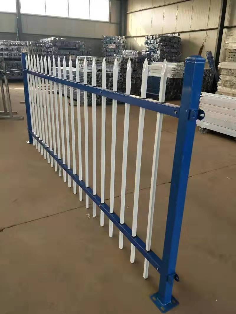 锌钢双横梁护栏旅游景区防爬防盗围栏中式铁艺栅栏可定制图片