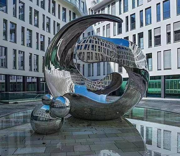 【云南文山 健康主题公园标识标牌 【黑格空间不锈钢雕塑金属雕塑】成