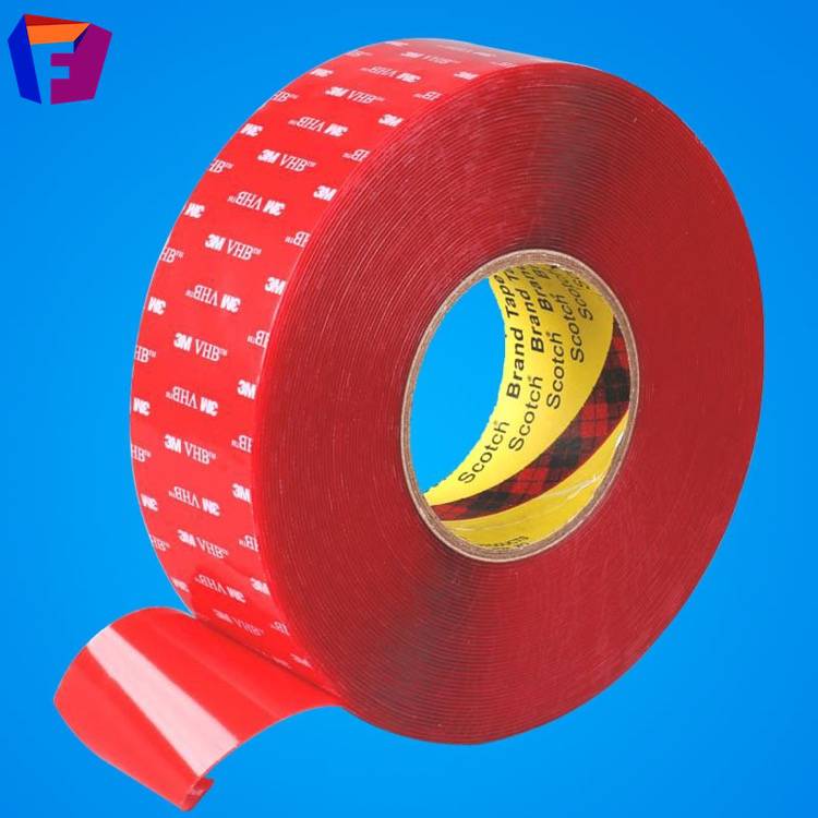 3m4905vhb胶带红膜透明亚克力胶带透明丙烯酸胶带