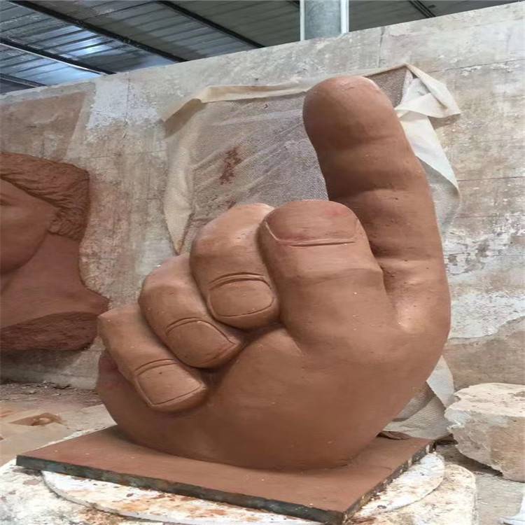 手掌雕塑造型广场中心创意玻璃钢雕塑摆件手雕塑泥稿