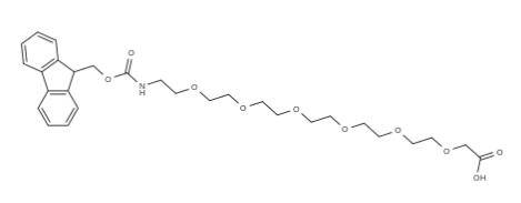 437655-96-4，Fmoc-NH-PEG6-CH2COOH有Fmoc保护胺和末端羧酸