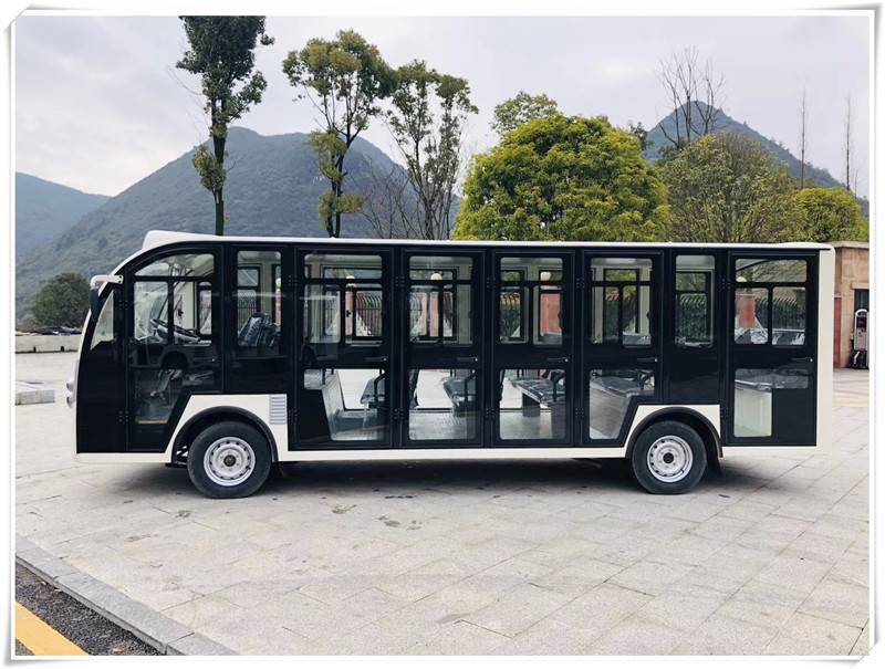 大学校园接送燃油电动摆渡车厂区园区观光车中小巴游览电瓶车