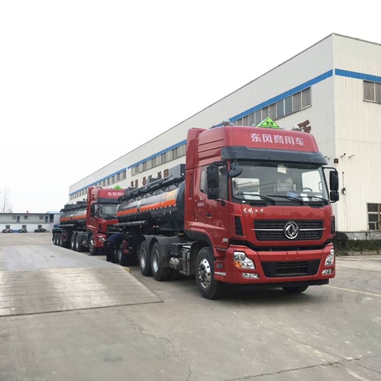 玉柴东特31方8类化工液体氨水运输新钢衬pe液罐半挂车