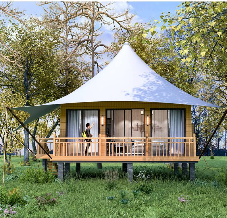 广西野奢酒店帐篷厂家供应户外景区住宿帐篷别墅民宿营地豪华帐篷房