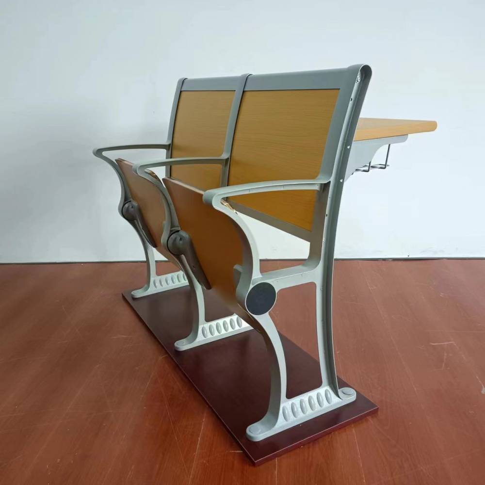 【梧州藤县铝合金阶梯教室排椅 赛艺双人课桌椅免费排