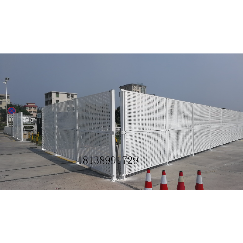 工地施工临时不锈钢板冲孔围挡壹路通小孔径冲孔围挡市场价格
