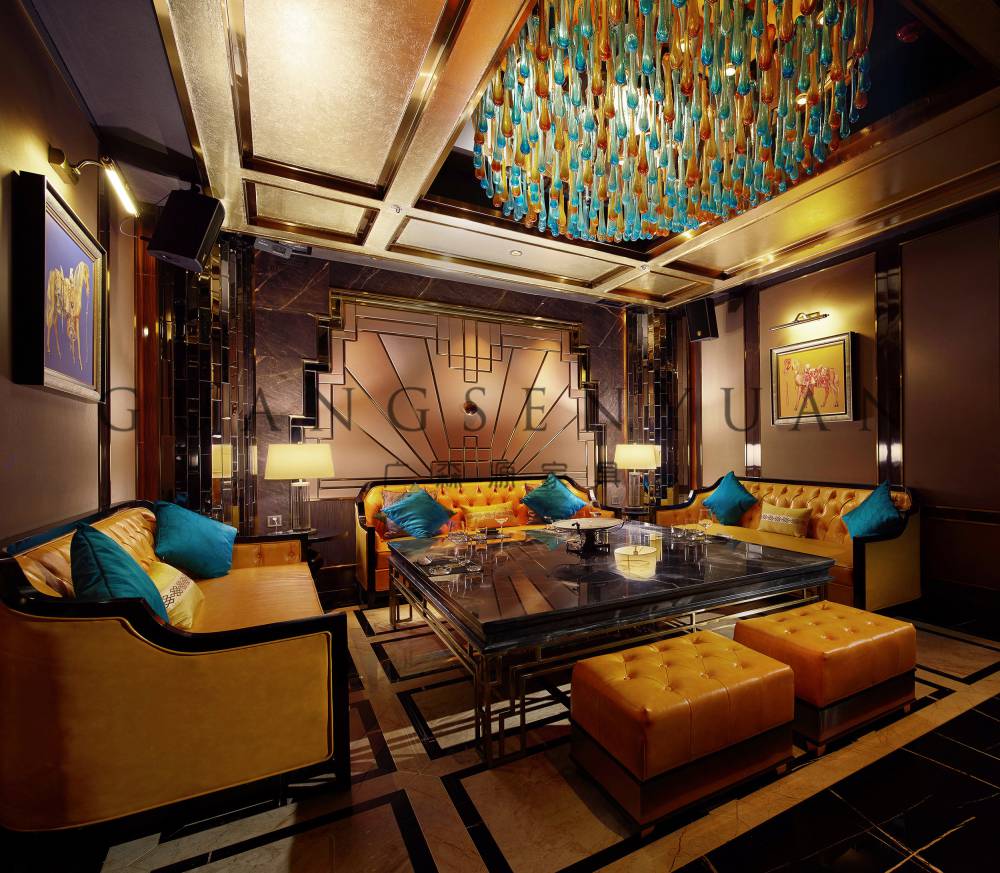 ktv沙发新欧式酒吧包厢别墅家庭影院u型l转角卡座沙发定制