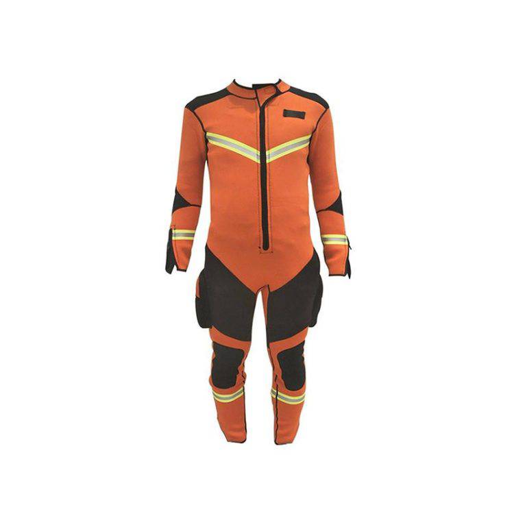 消防水域救援服高弹氯丁橡胶湿式潜水服男连体防寒长袖救生衣