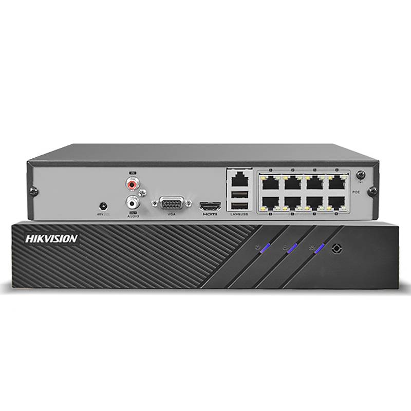 海康威视ds-7808nb-k1/4n 8路混合解码单盘位硬盘录像机双网口h.265