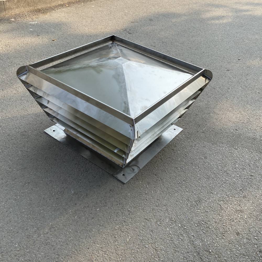 南通住宅烟道风帽方形成品风帽百叶风帽防倒灌风帽加工