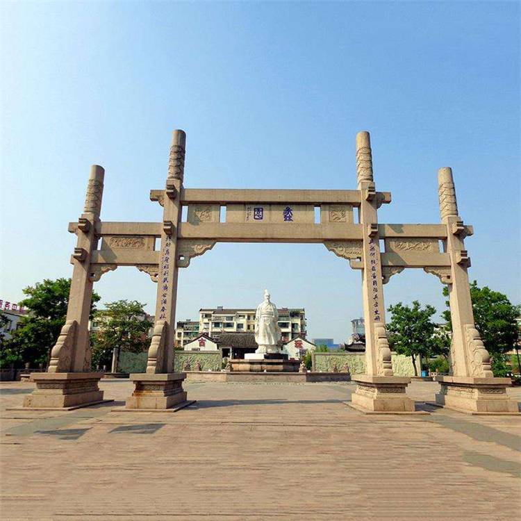 武汉四柱石牌楼价格咨询仿古石牌坊