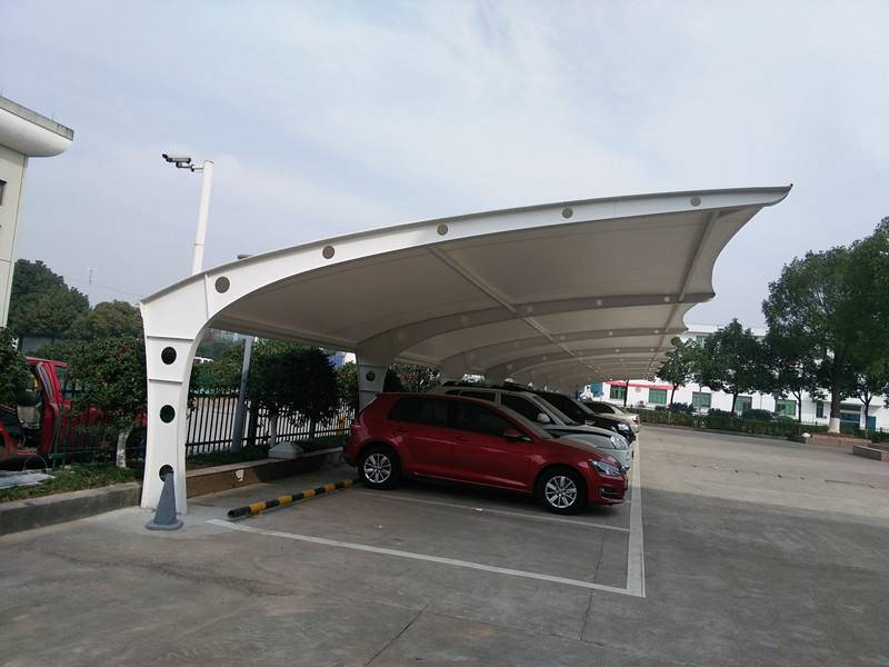 临朐膜结构车棚电动车棚充电桩膜结构汽车棚