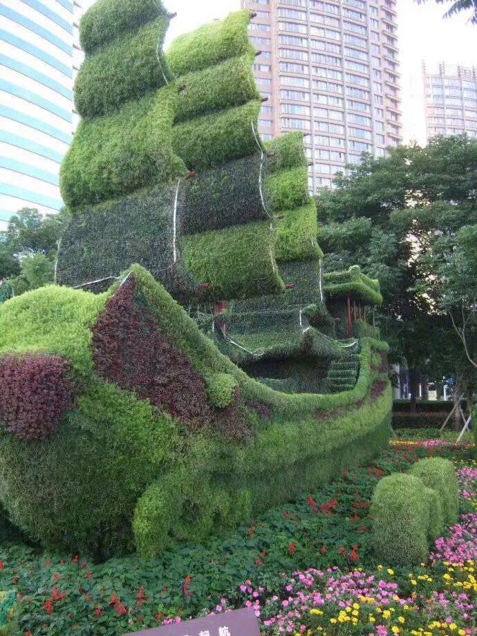 戶外景觀立體花壇園林植物綠植元旦裝飾景觀工程