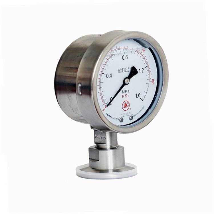 卫生型卡箍式隔膜压力表雪浪特种仪表工厂制造商