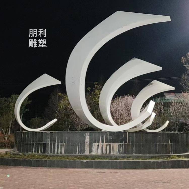 商业街帆船雕塑主题标准装饰景观船雕塑供给户外帆船摆放观赏型制造商