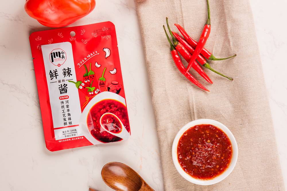 鲜辣酱今美传统工艺研磨内蒙特色羊角椒鲜香可口麻辣鲜香下饭小肥羊