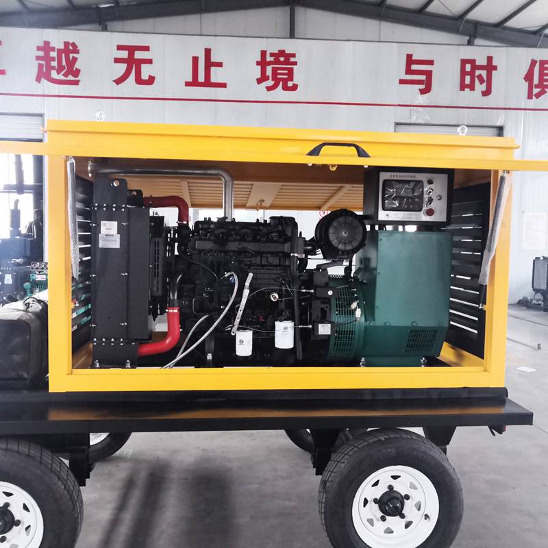 潍柴拖车防雨棚发电机组野外施工常用应急电源50千瓦柴油发电机组图片