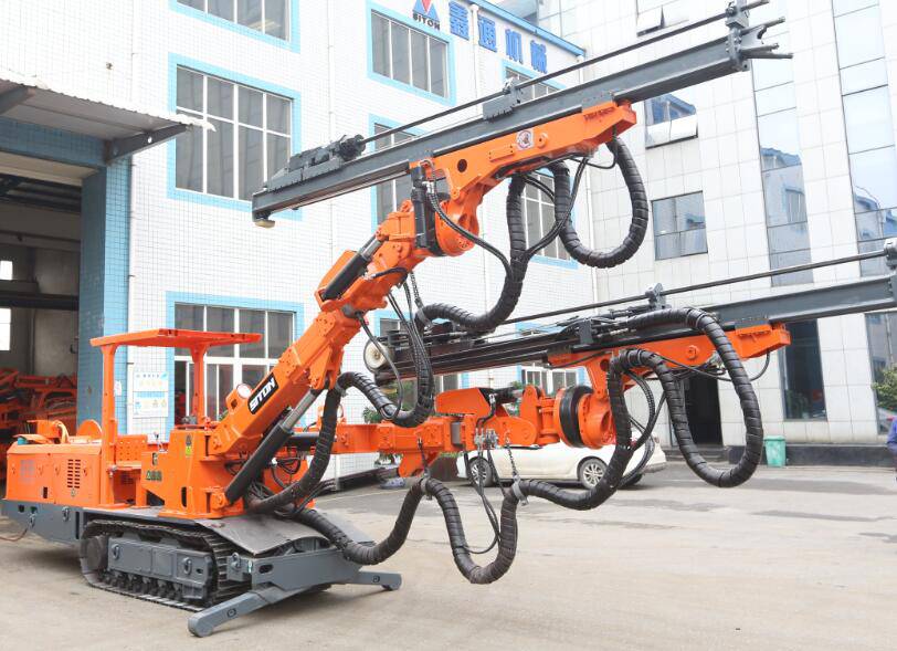 煤矿用履带式双臂凿岩掘进钻车cmj235