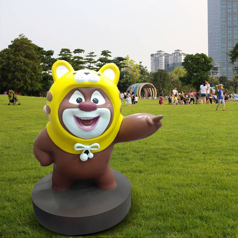 户外玻璃钢雕塑摆件定制卡通动漫步行街商场品牌公仔商业街美陈