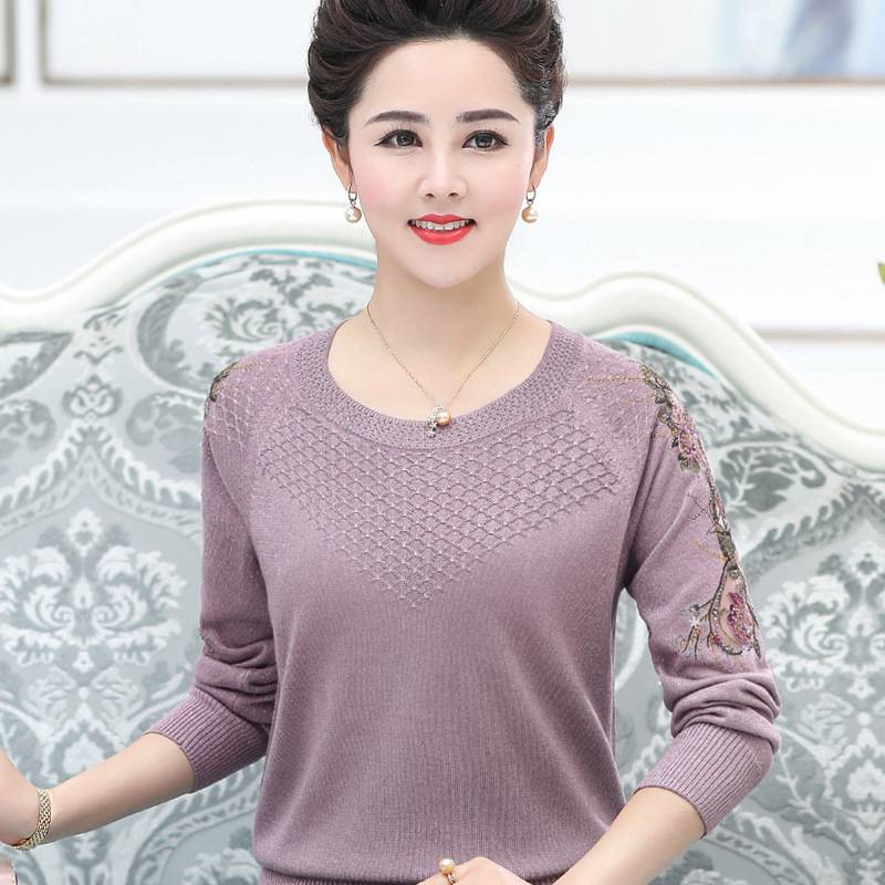 水貂绒毛衣女式针织衫流行热卖网红服装批发秋冬圆领男士针织衫