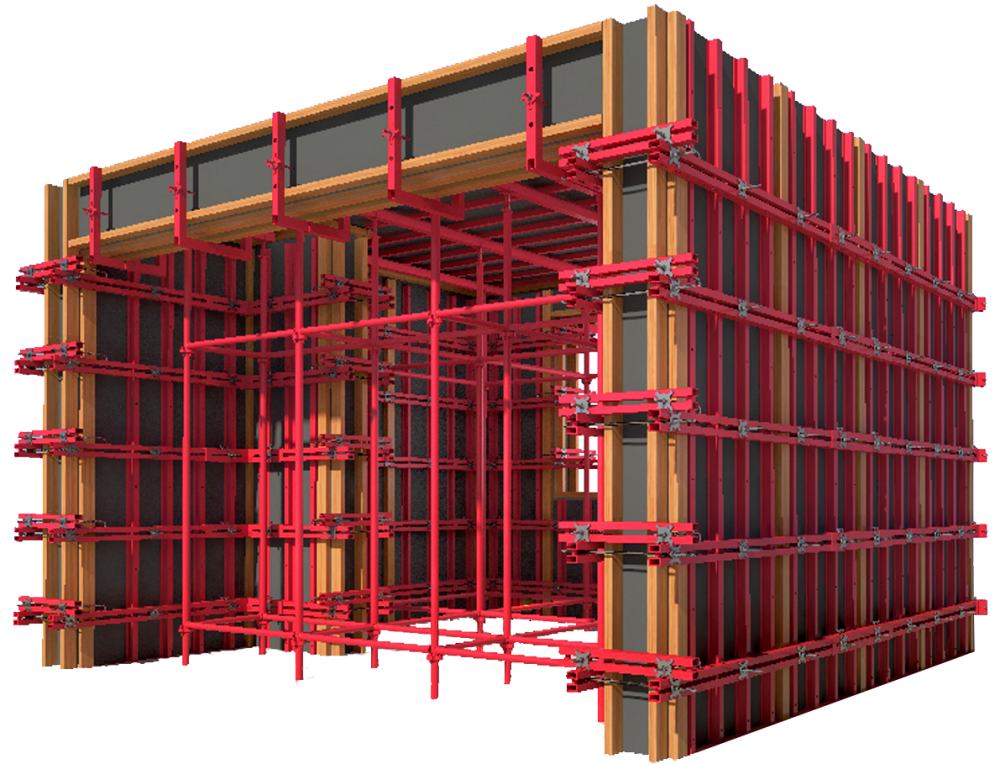 建筑行业钢背楞图片