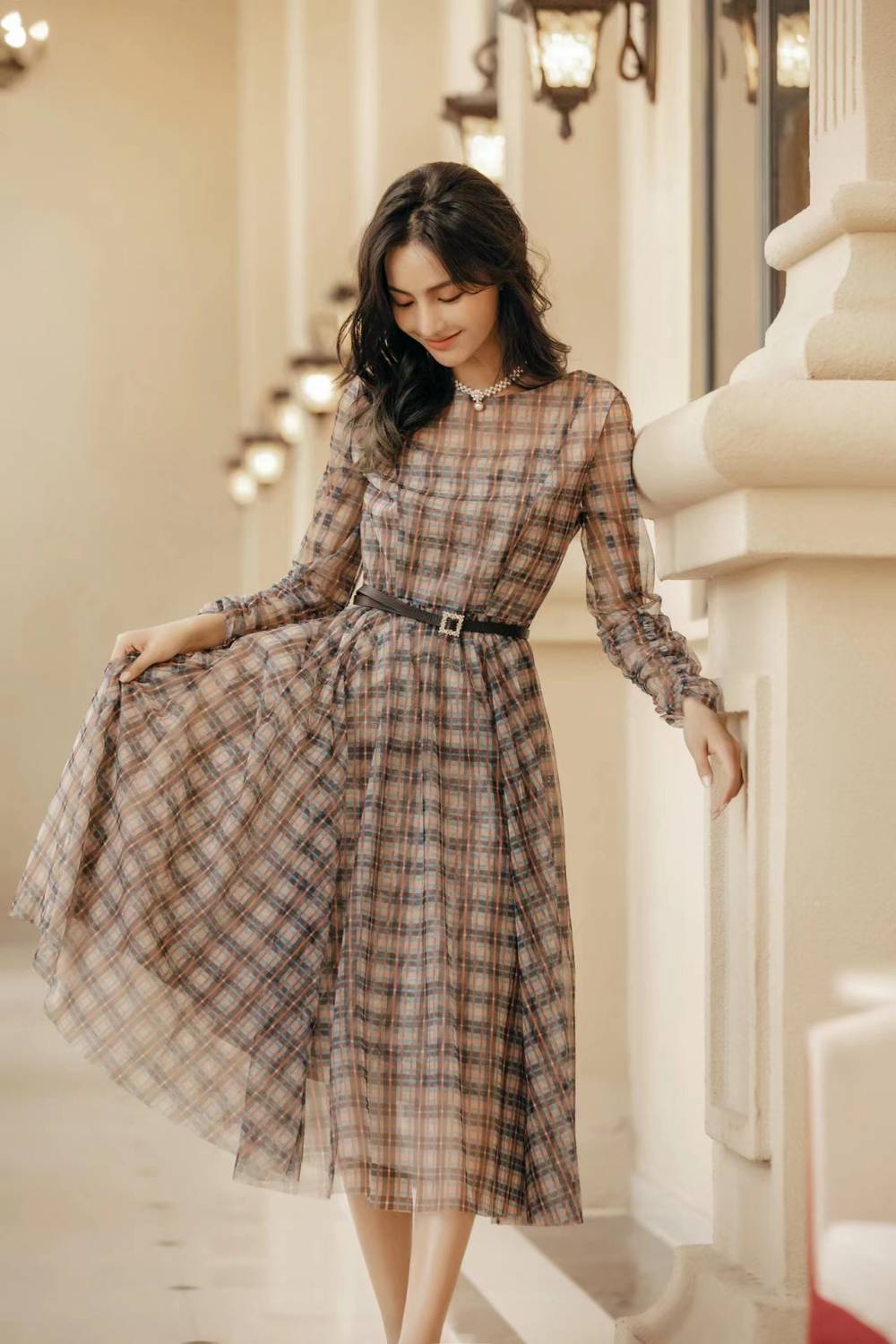 蒂言春折扣店女装品牌米祖女装小鱼仔上衣直播货源