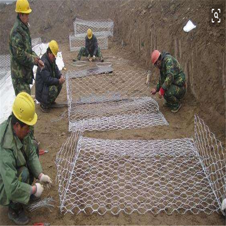 四川宜宾格宾石笼护垫 护坡石笼网 防汛护坡宾格网 河道治理 边坡防护