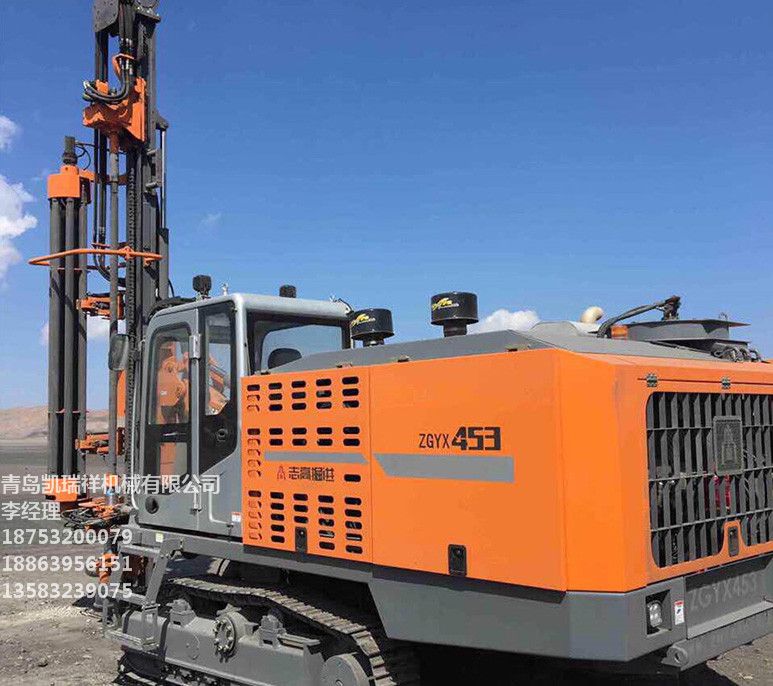 志高453一体式潜孔钻机自动换杆带驾驶室的潜孔钻车