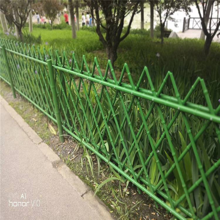 景区绿色防护篱笆栏 欢迎咨询 不锈钢竹篱笆护栏 万泰