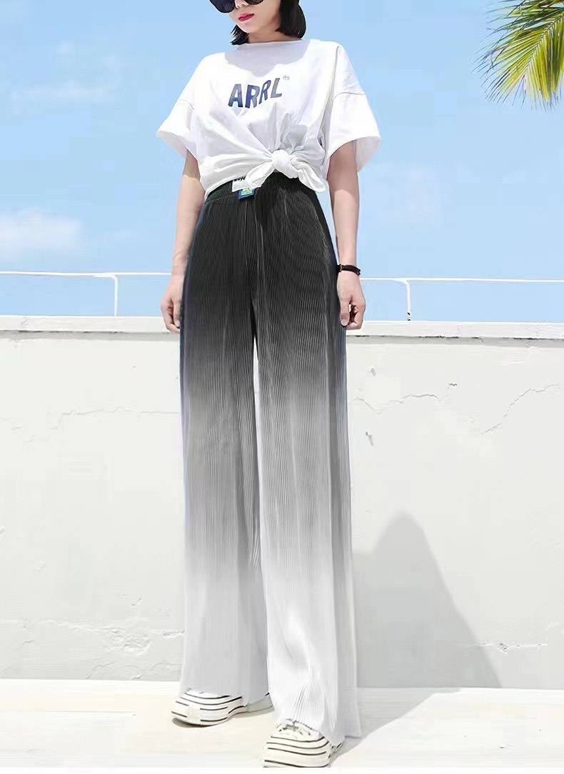 辽宁锦州中老年女阔腿裤新款春秋扎染休闲裤批发