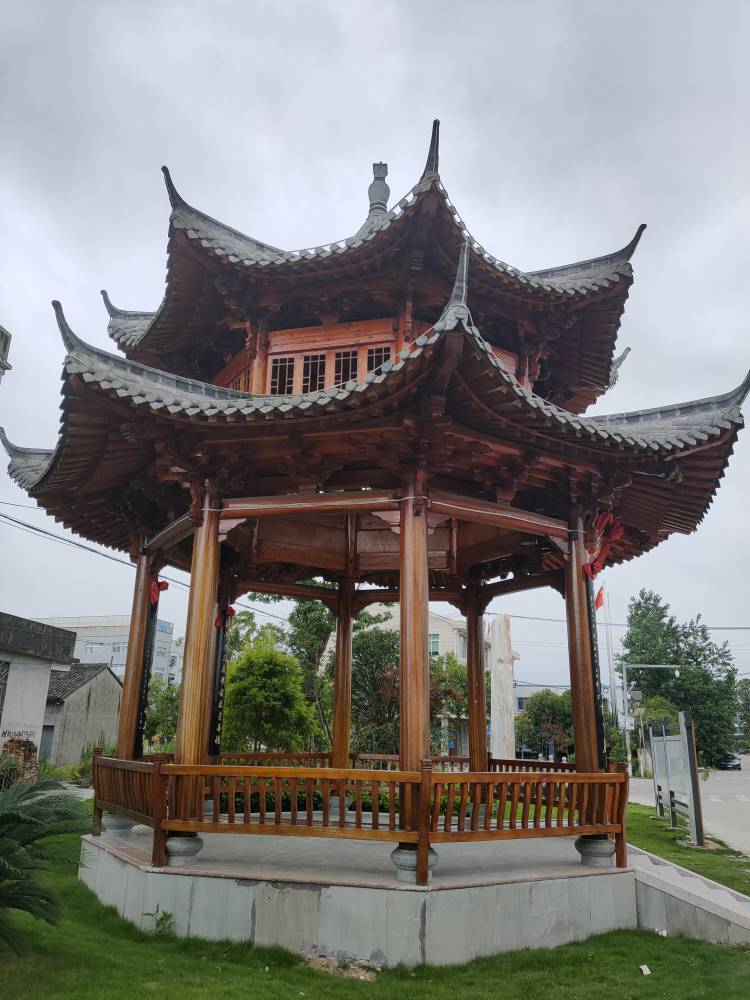 古建凉亭厂家中式亭子防腐木四角凉亭报价