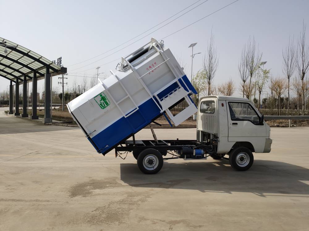 电动小型自装卸四轮垃圾车续航长