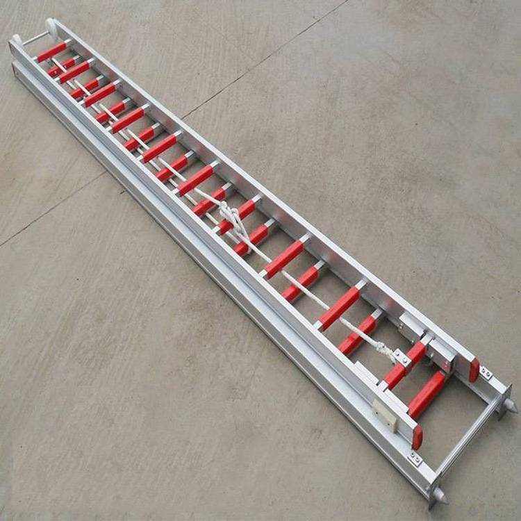 消防梯子6米抢险救援梯竹制消防梯挂钩梯救援单杠梯铝合金消防拉梯